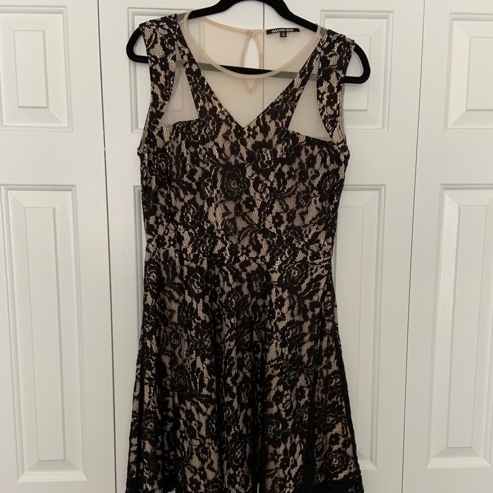 Gianni Bini sheer and lace dress